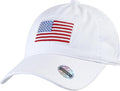 USA Flag Embroidered Baseball Cap, Low Profile Adjustable Dad Hat, 100% Cotton, Pre-Washed