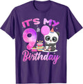 9 Year Old Birthday Cute Panda Gift