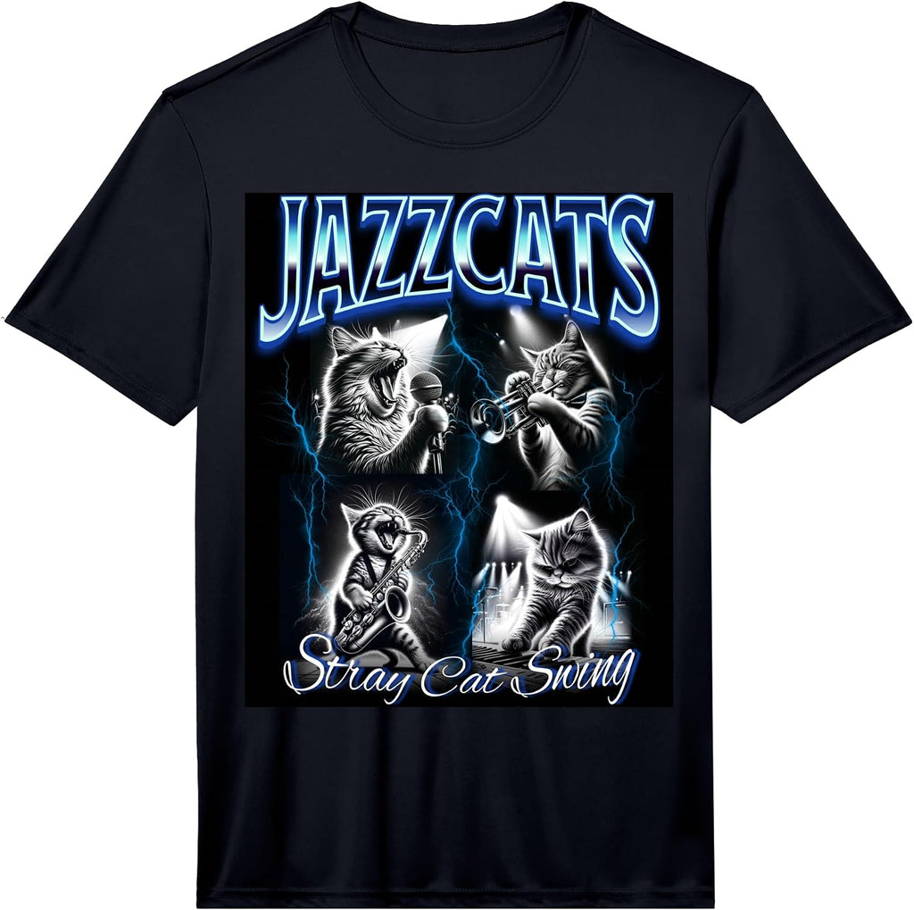 Kitty Cat Bootleg Jazz Rock Band Concert Tees