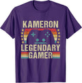 Kameron Gamer Retro Gaming Vintage Game Personalized 70s T-Shirt