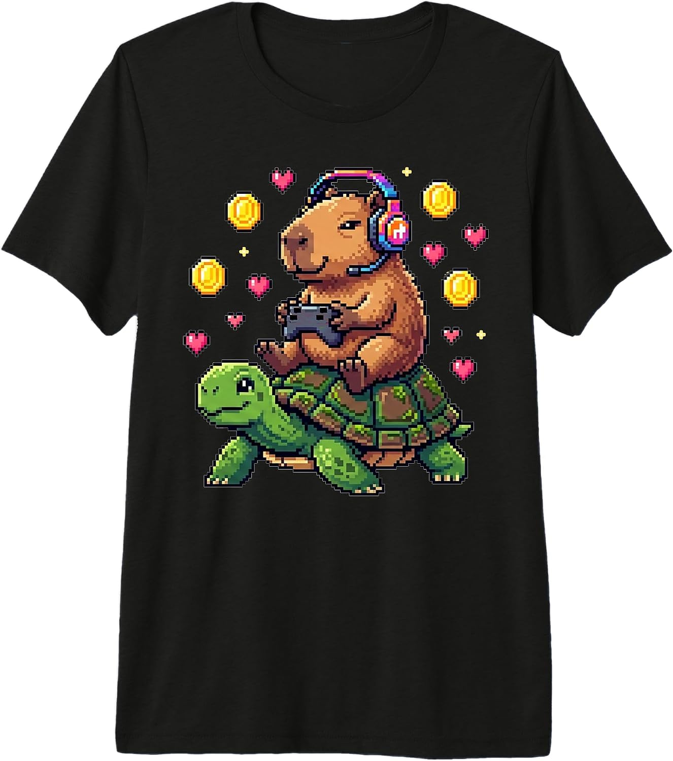 Funny Kids Graphic Kawaii Capybara Gamer