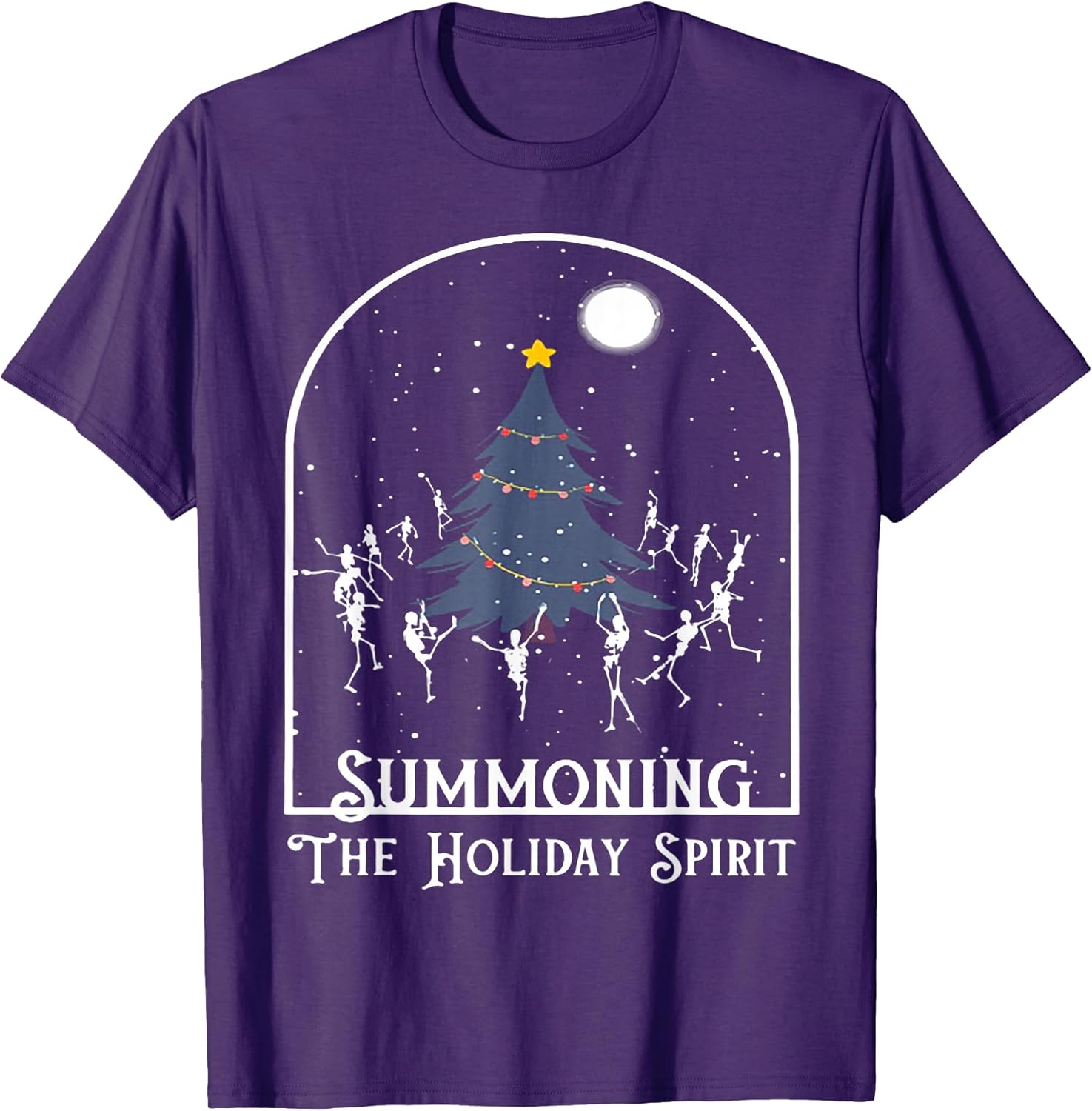 Funny Summoning The Holiday Spirit Tee Shirt