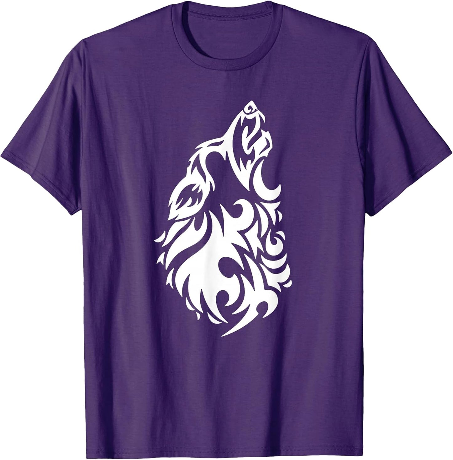 Wolf Tee - Cool Tribal Dog Head Pup Howling Cloth