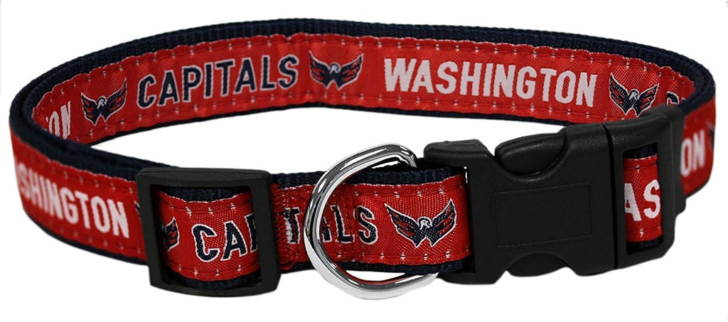 NHL Washington Capitals Collar for Dogs & Cats, Medium. - Adjustable, Cute & Stylish! The Ultimate Hockey Fan Collar!