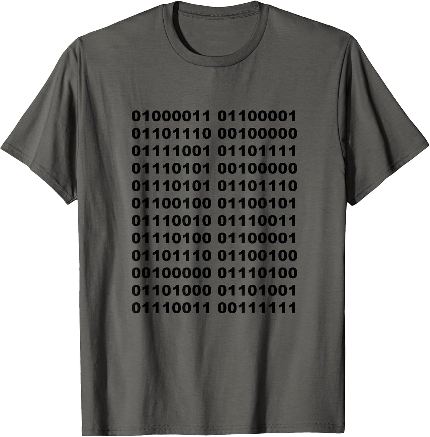 Binary code t-shirt - Can you understand this?
