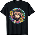 Colorful Monkey Art I Cartoon Monkey I Kids Monkey