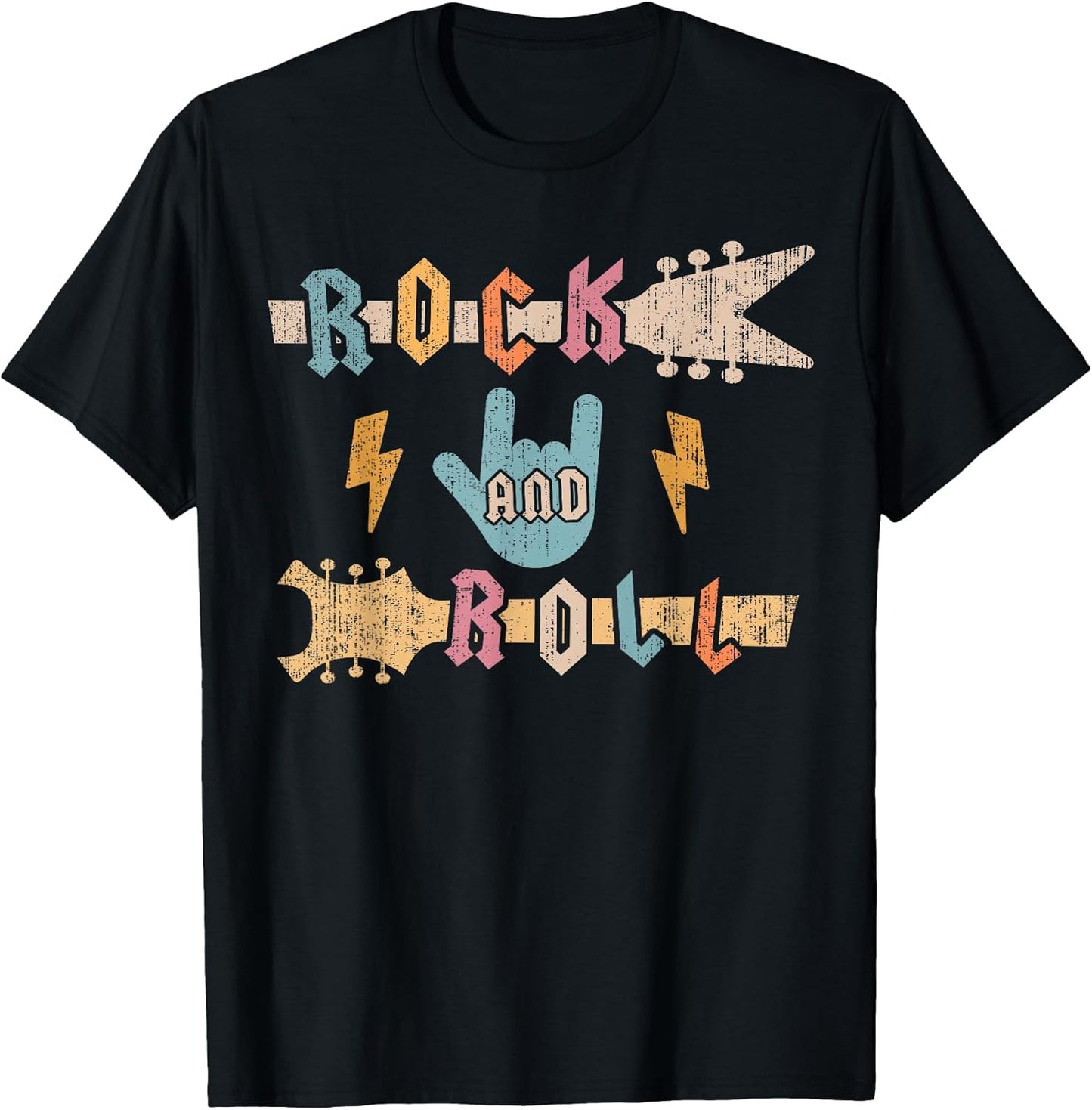 Kids Rock and Roll Vintage Design Concert Band, Rock Music T-Shirt
