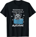 Bookworms Dog Lovers Reading Is Paws-itively Awesome T-Shirt