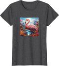 Flamingo Colorful River Mountains Flowers Merch