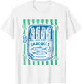les Sardines Fisherman Aesthetic Coastal Sardine Fish T-Shirt