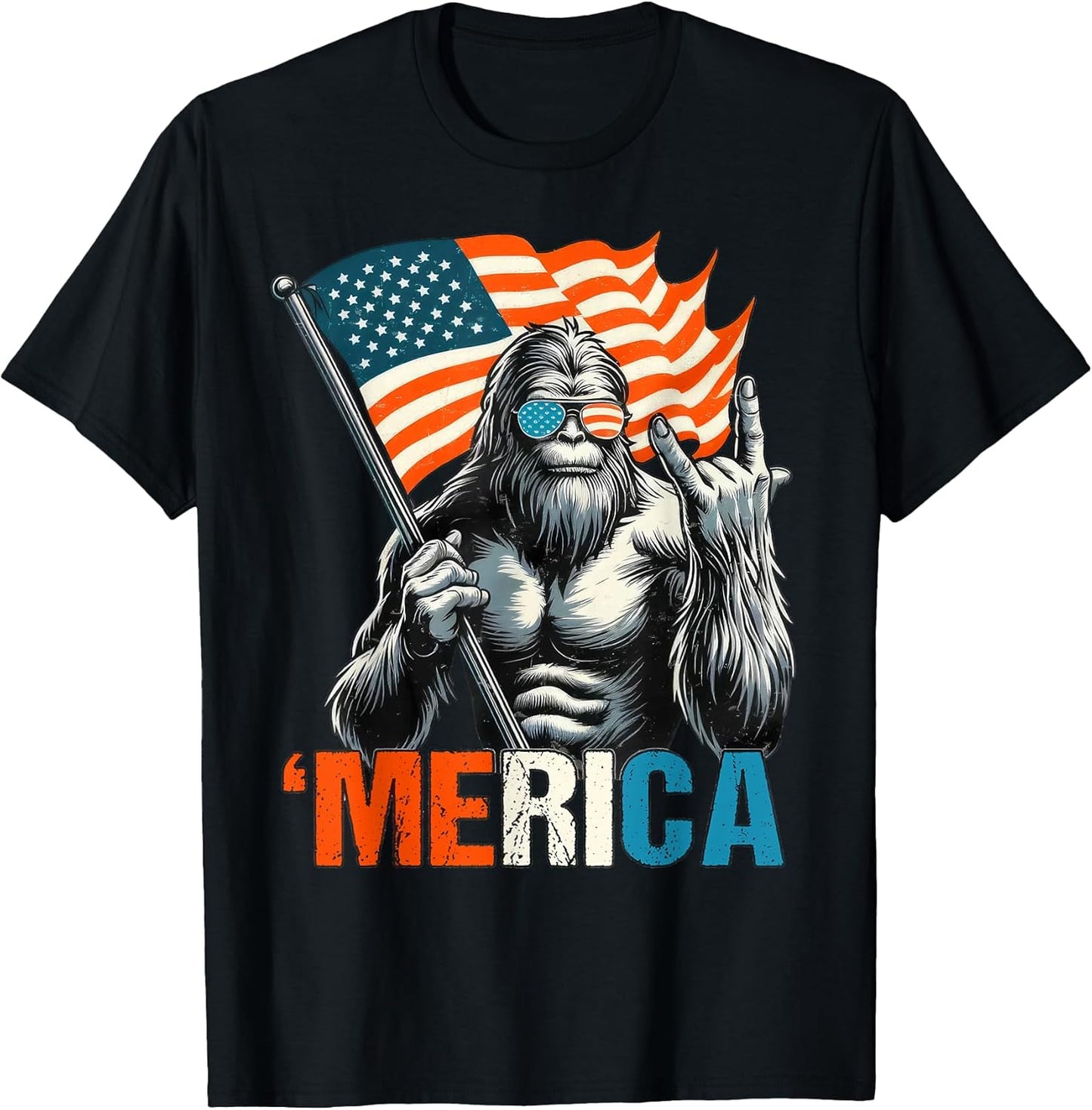 Bigfoot 4th of July Tee Gifts