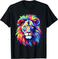 Colorful Lion, Graphic Design, Cool Lion