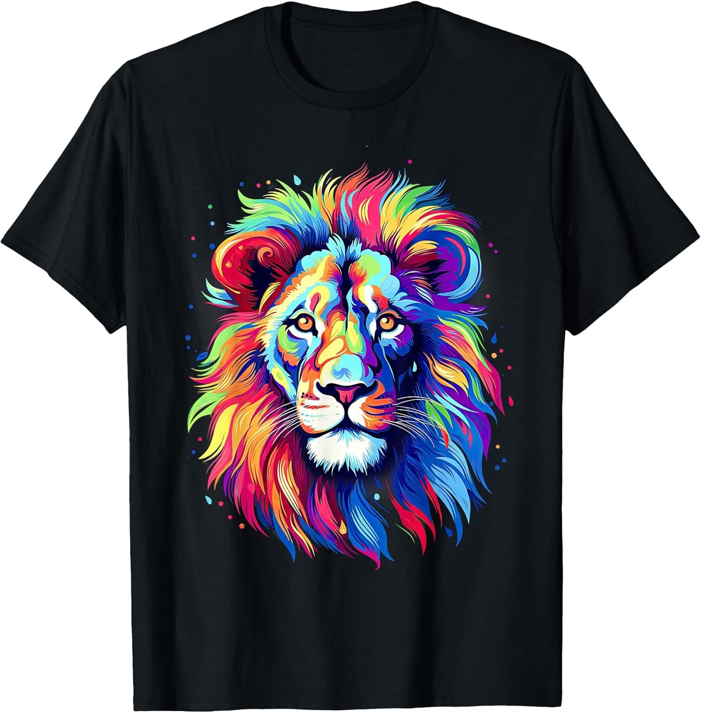 Colorful Lion, Graphic Design, Cool Lion