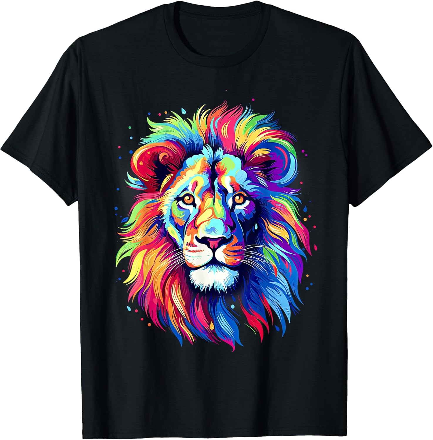 Colorful Lion, Graphic Design, Cool Lion