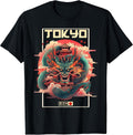 Tokyo Asian inspired 80s retro Japanese Dragon