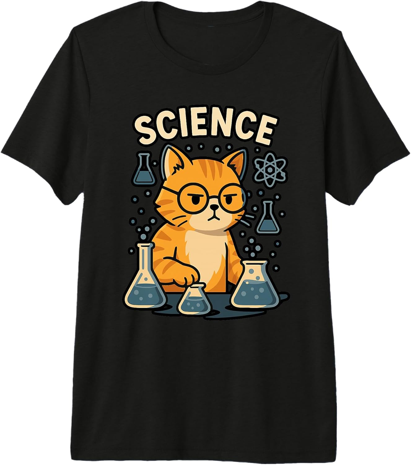 Funny Cat Nerd Geek Science Humor Apparel.