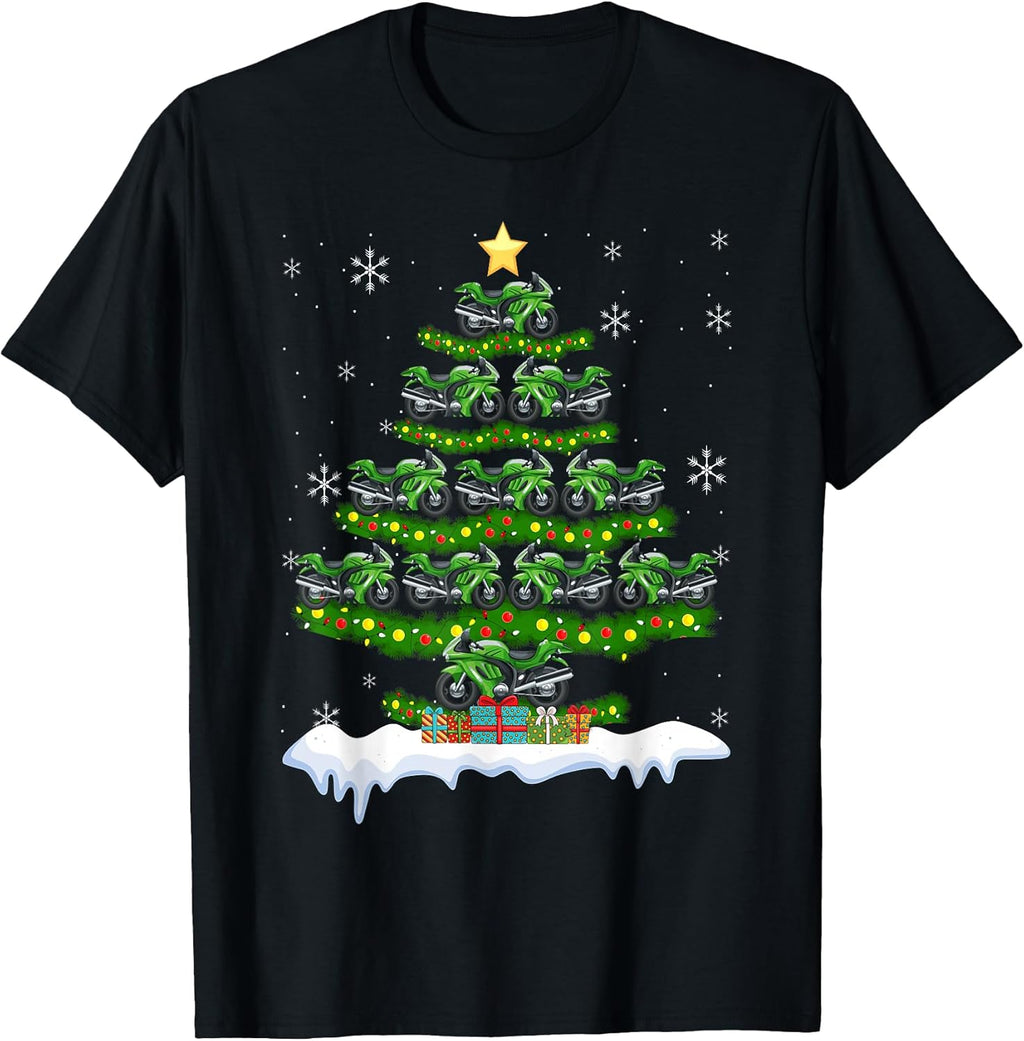 Motorcycle Christmas Tree Lover Gift Co.