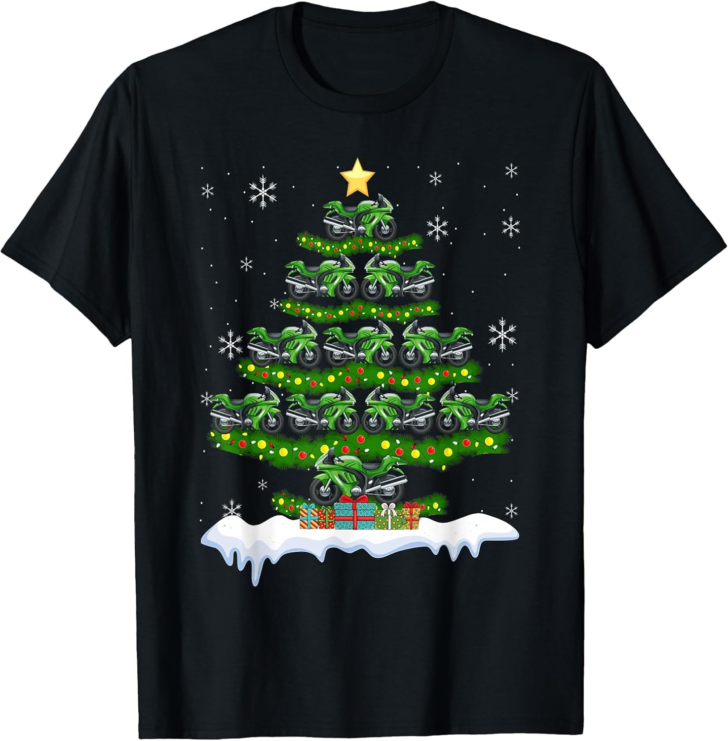 Motorcycle Christmas Tree Lover Gift Co.