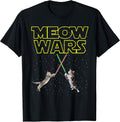 Meow Wars Cat Shirt Funny Gifts for Cats Lovers T-Shirts T-Shirt