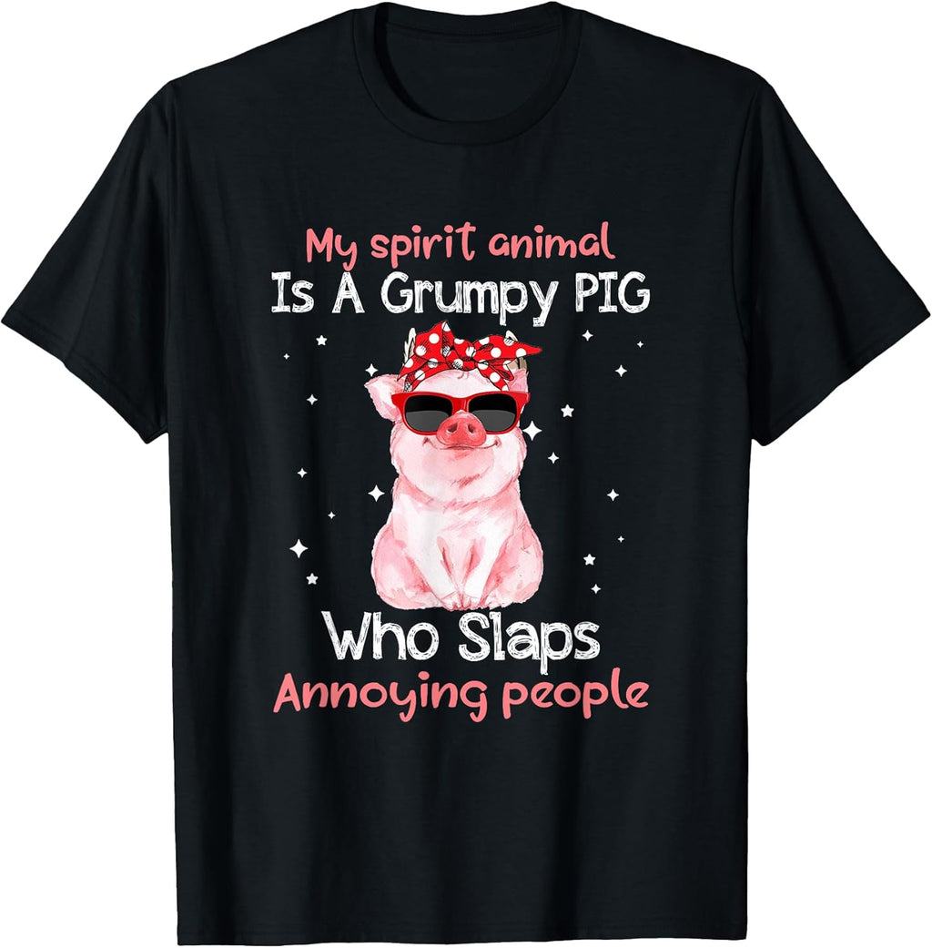 My Spirit Animal Is Grumpy Pig Gifts Tee