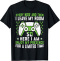 Funny Gaming Every Now And Then I Leave My Room Gamer T-Shirt
