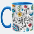 Personalized Grandma Mug, Custom Grandma with Kids name, Christmas Mothers day Mug Gifts for Nana, Mimi, Mom, Personalized Coffee Cups for Mom