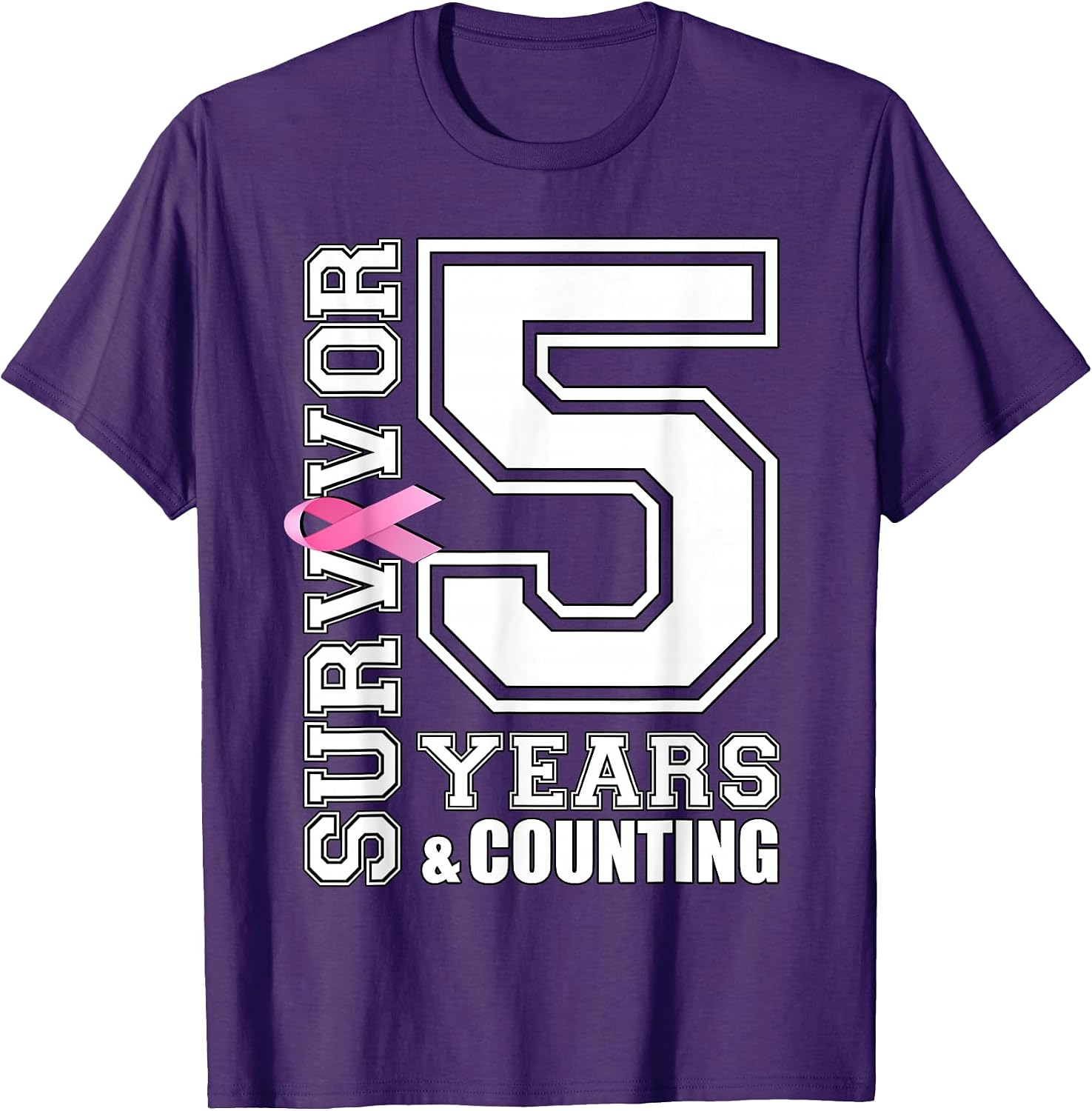 Personalized Pink Ribbon Awareness Survivor Years