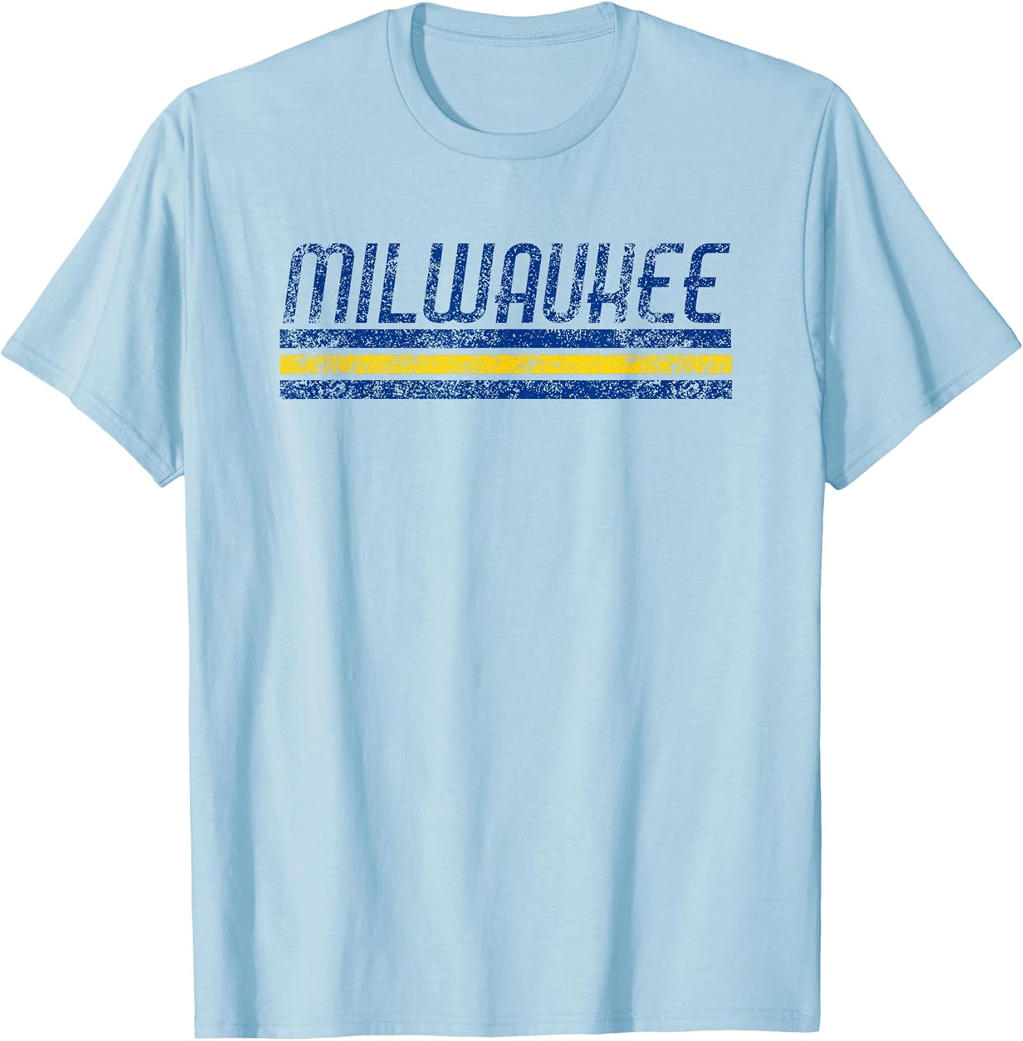 Milwaukee Wisconsin Retro Vintage Weathered Throwback T-Shirt
