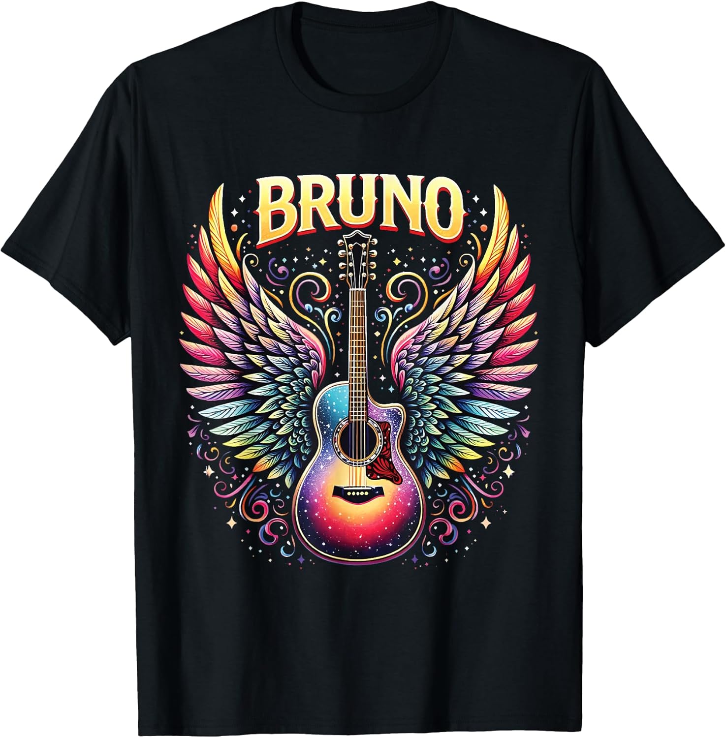 Personalized Name I Love Bruno 80's Groovy Apparel