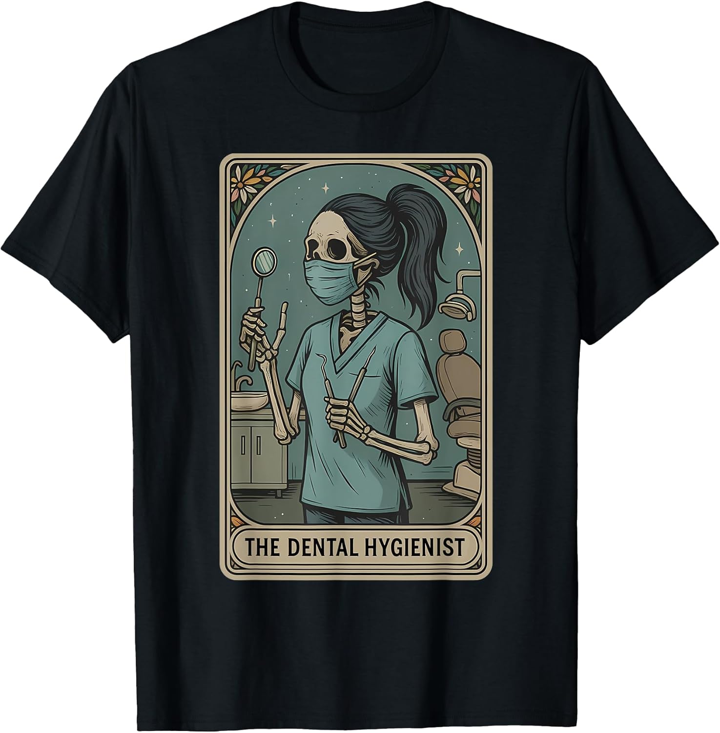 Dental Hygienist Tarot Card Skeleton Dentist RDH