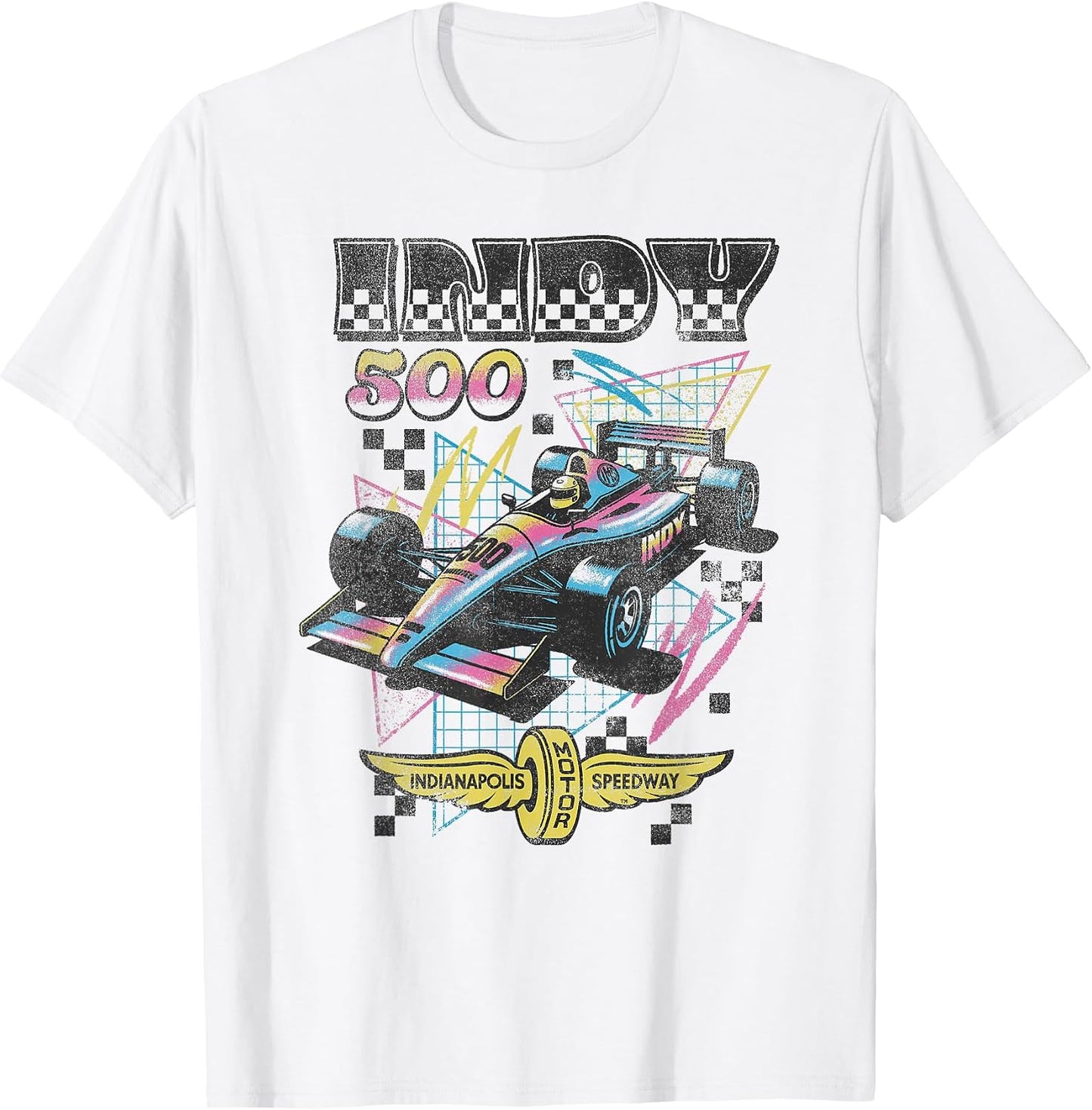 Indianapolis Motor Speedway 90's Vibes Retro Poster T-Shirt