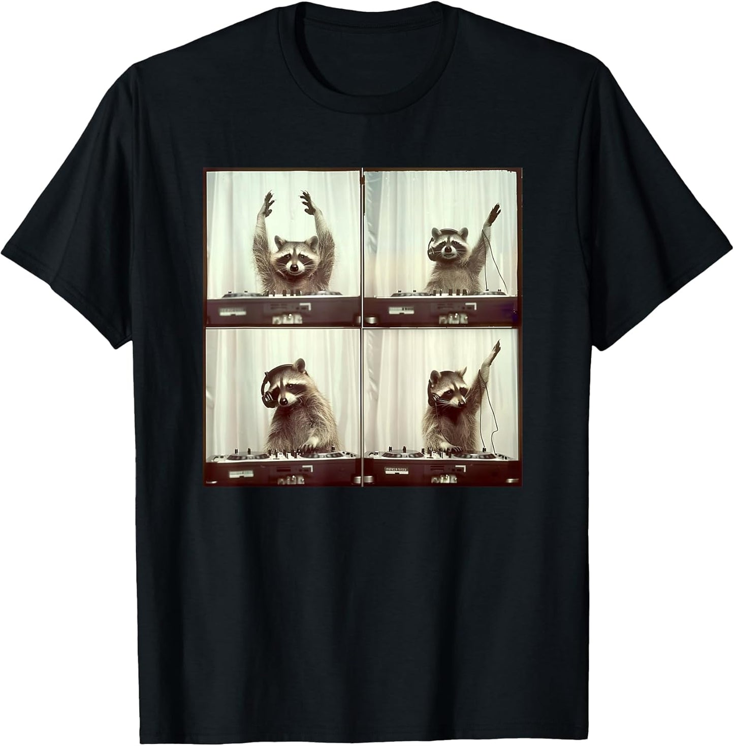 Rave DJ Animal With Headphones Music Tee Men Women