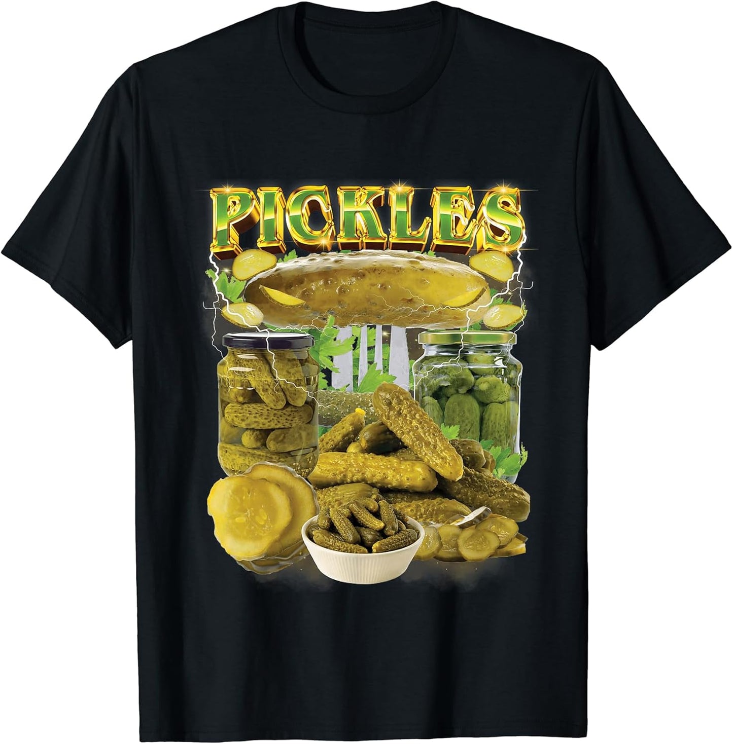 Funny Pickles Bootleg Rap 90s Vintage National Pickle Day T-Shirt