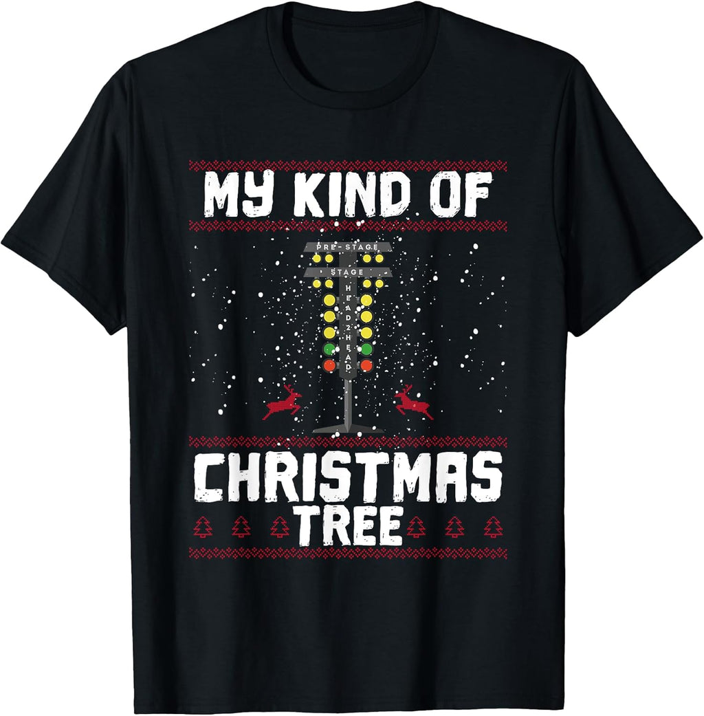 Christmas Tree Drag Racing Racer Gift