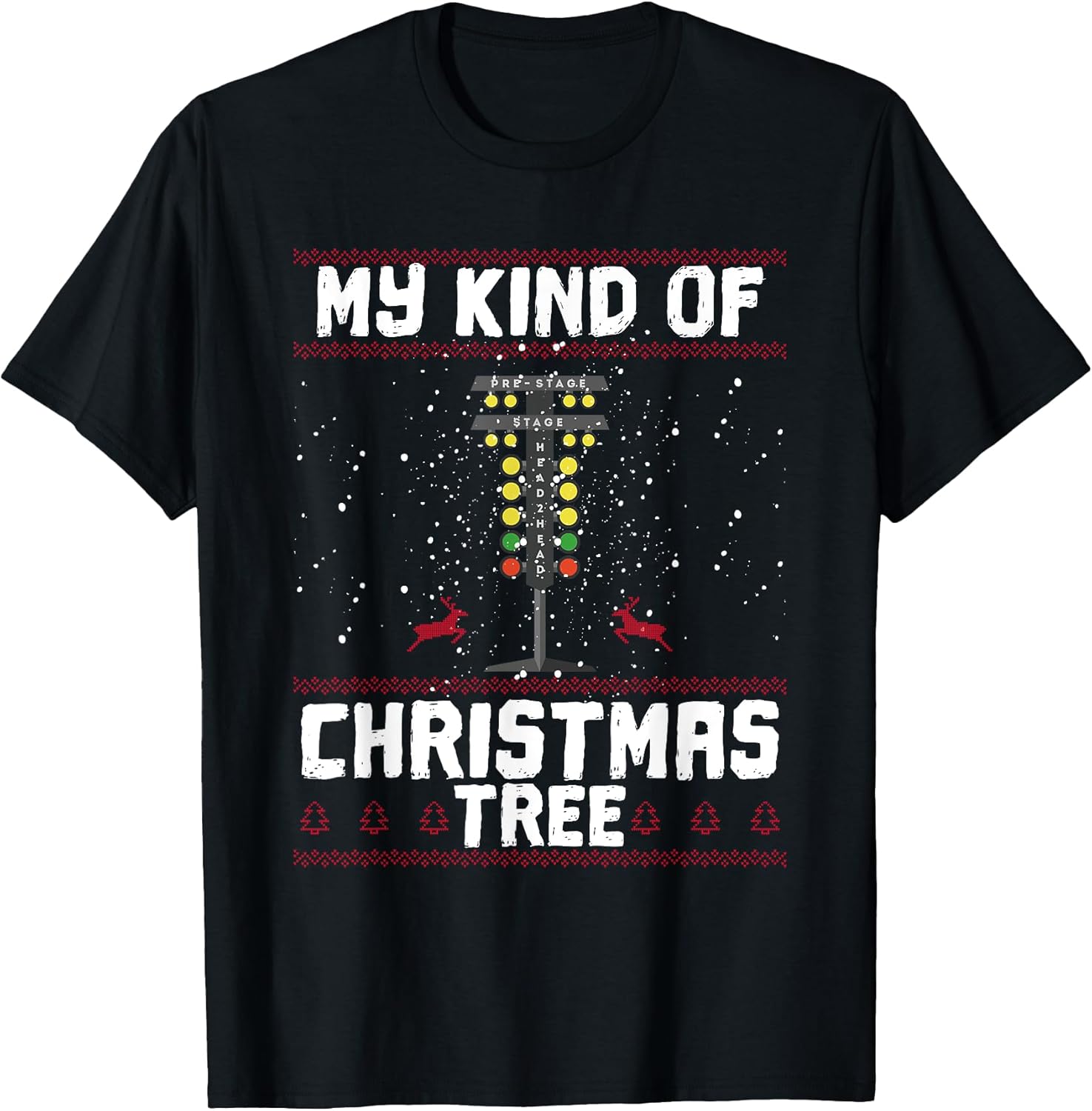 Christmas Tree Drag Racing Racer Gift