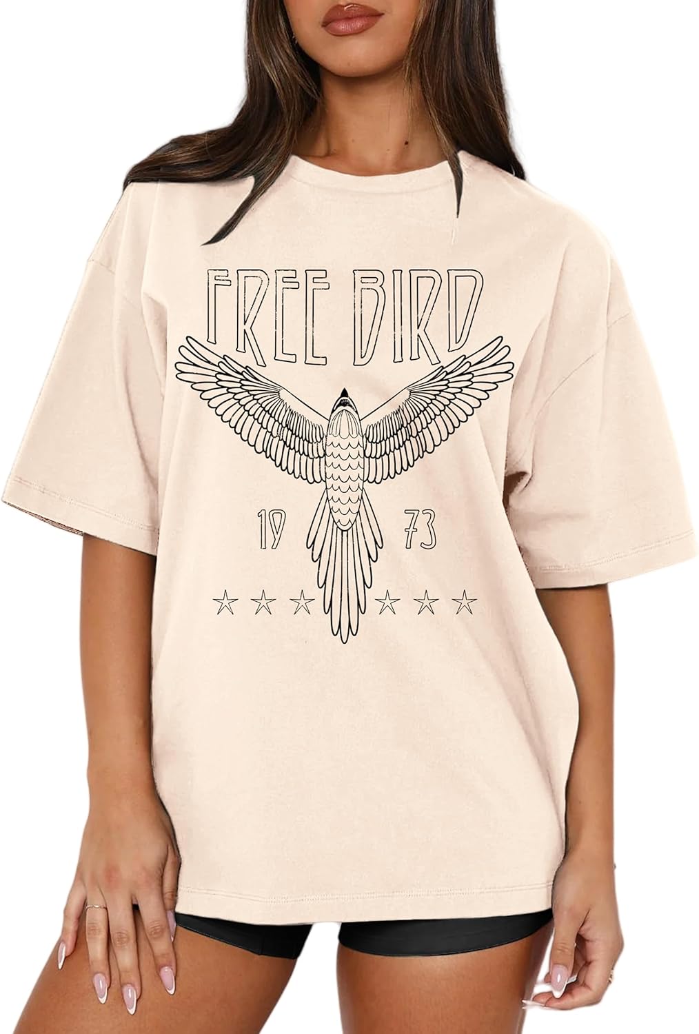 Women Boho Cow Skull T-Shirts Western Cowgirls Graphic Crewneck Shirts Country Concert Short Sleeve Outfits