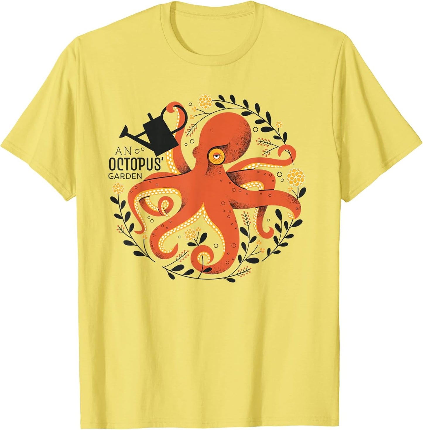 Octopus' Garden Animal Flowers Classic Art