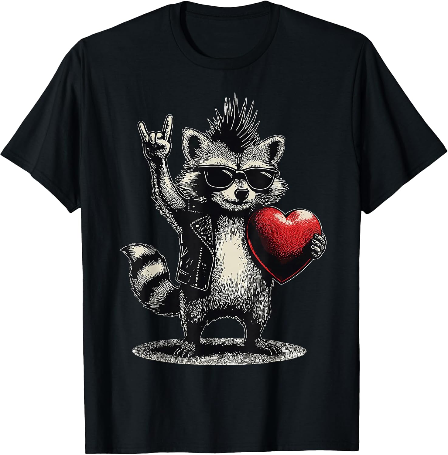 Funny Racoon Meme Valentine Tees