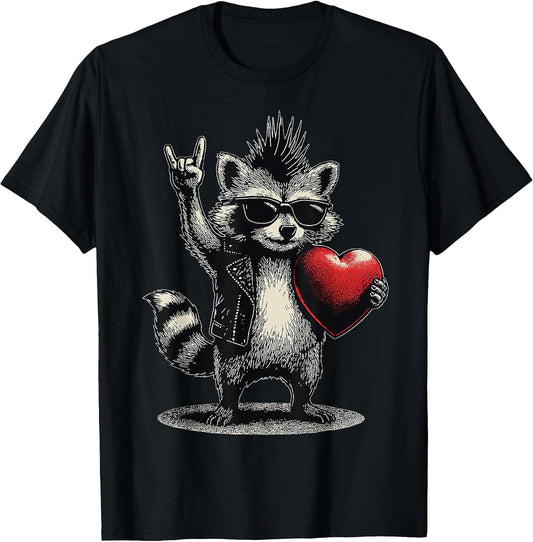 Funny Racoon Meme Valentine Tees