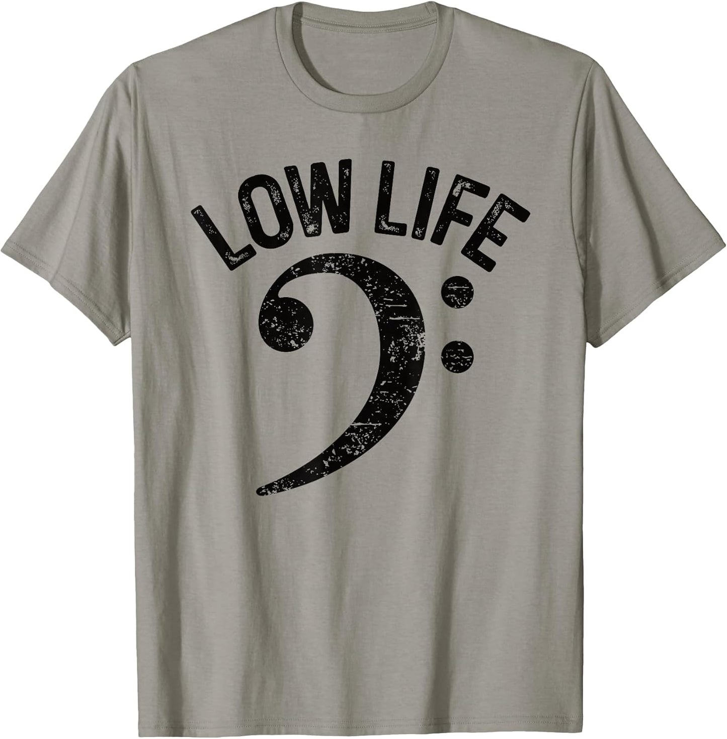 Bass Clef Low Life Music Marching Band Low Brass Bass Note T-Shirt