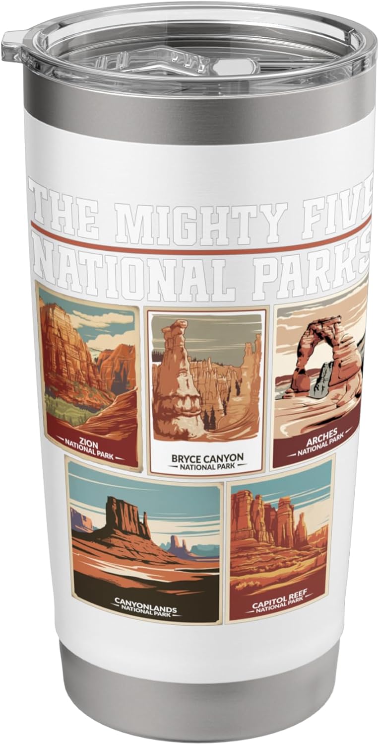Vintage Mighty Five 5 National Parks Tee