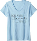 Funny Excuse Me While I Travel The World Tee Shirt