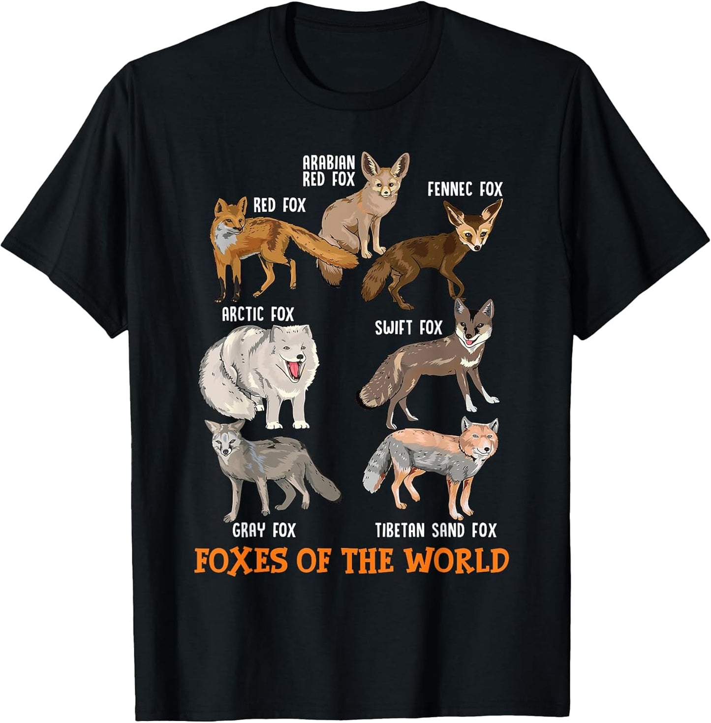 Novelty Graphic Fox Tees