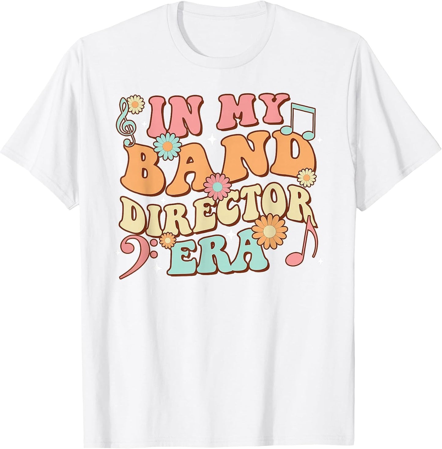 Groovy In My Band Director Era Music Teacher T-Shirt