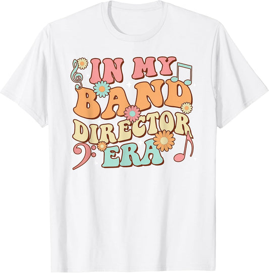 Groovy In My Band Director Era Music Teacher T-Shirt