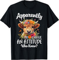 Funny Sarcastic Highland Cow Farm Cow Girls Women