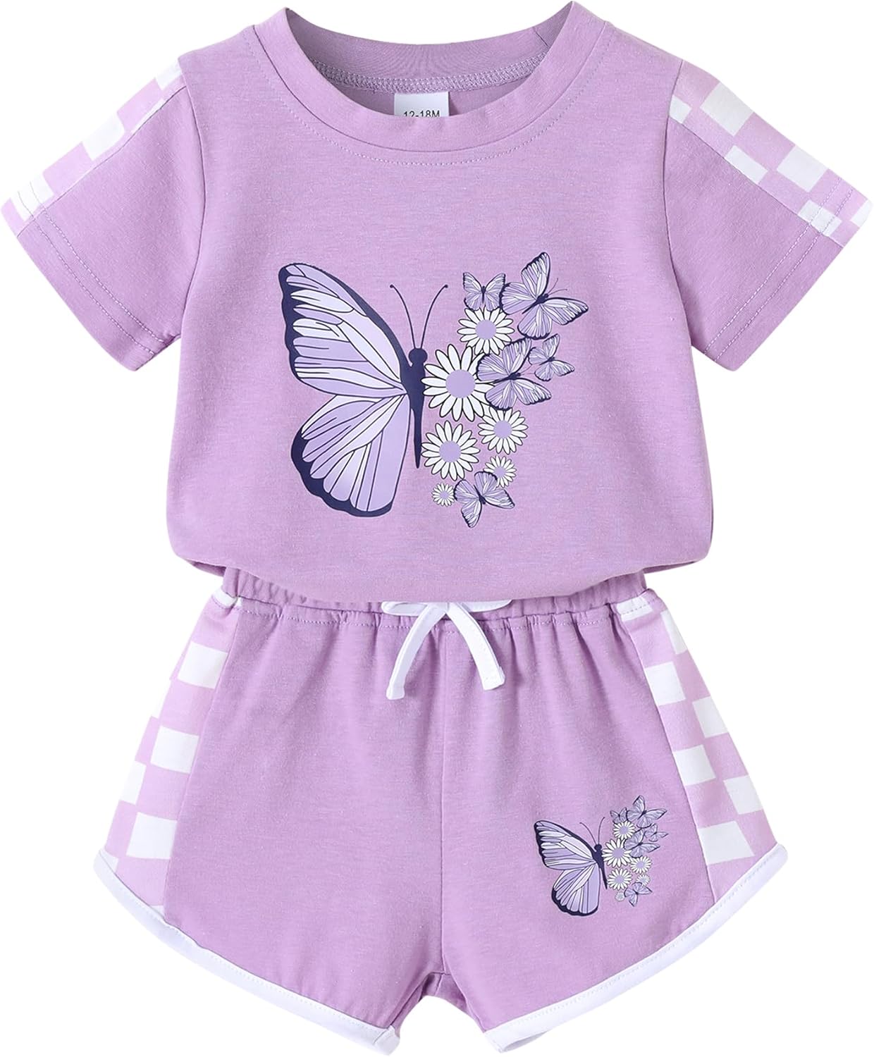 Toddler Infant Baby Girls Summer Outfits Leopard Print Short Sleeve Pocket T-Shirt Tops Pants Clothes Sets