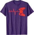 Gamer Heartbeart Game Controller Video Gaming Men Boys Kids T-Shirt