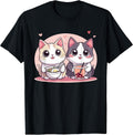 Kawaii Cat Graphic Tees Women Teen Girls