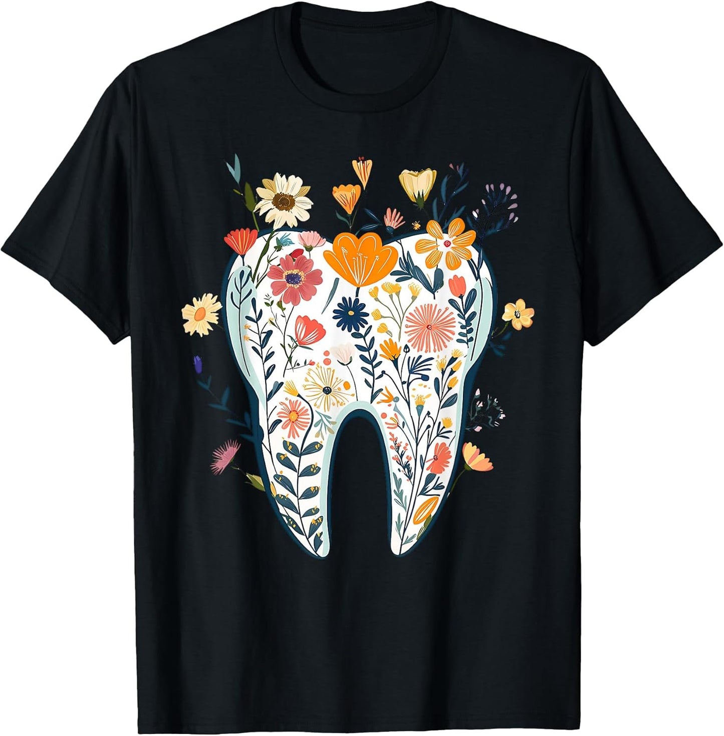 Tooth Dental Doctor Dentistry Hygienist Floral
